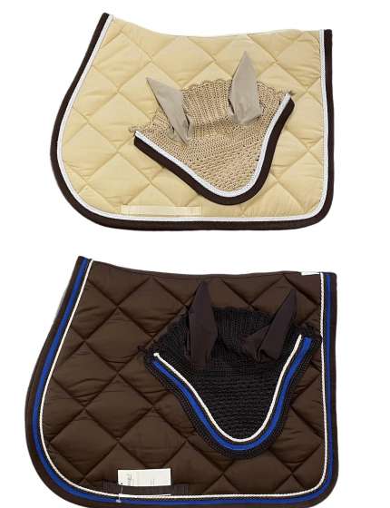 SOTTO SELLA E CUFFIA PERSONALIZZATO PER CAVALLI