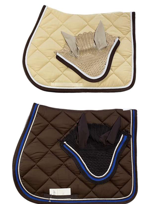 SOTTO SELLA E CUFFIA PERSONALIZZATO PER CAVALLI