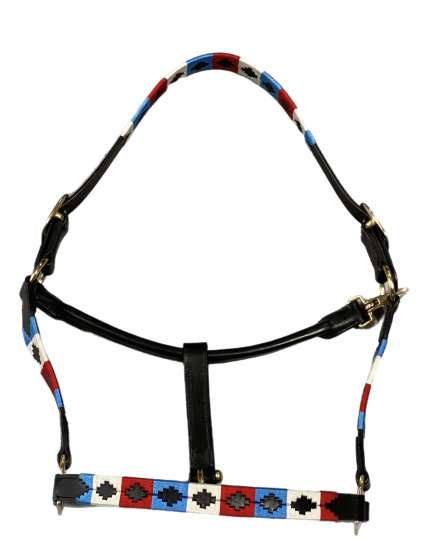CAVEZZA IN CUOIO STILE POLO DOPPIA REGOLAZIONE