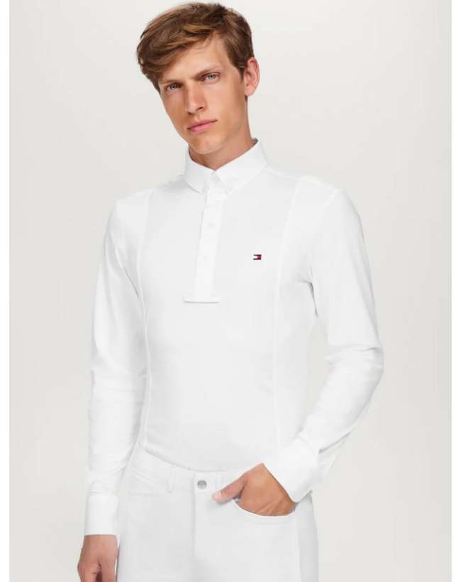 MAGLIA DA CONCORSO UOMO TOMMY HILFIGER EQUESTRIAN BIANCO