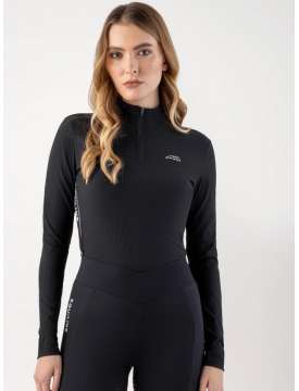 MAGLIA EQUILINE SECOND SKIN DONNA NERA O BIANCA-30646