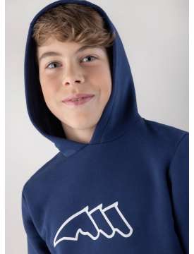 FELPA EQUILINE NAVY PEONY JUNIOR CON CAPPUCCIO-30652