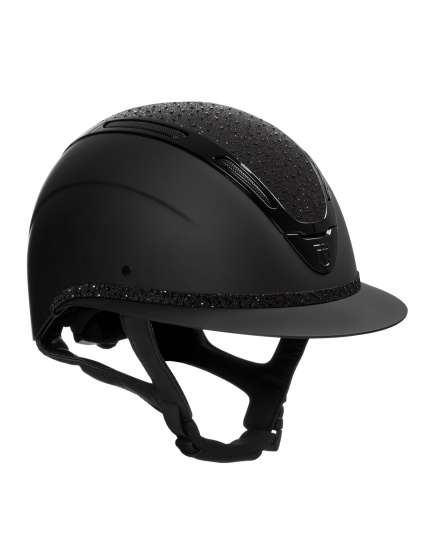 CASCO EQUESTRO APOCALYPSE CON VISIERA LARGA E STRASS