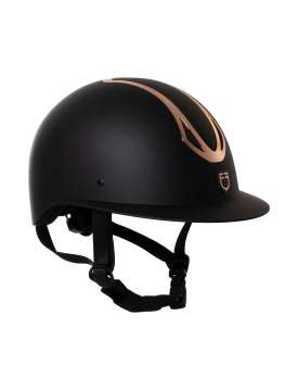 CASCO DONNA EQUESTRO AZAEL OPACO CON VISIERA LARGA-30721