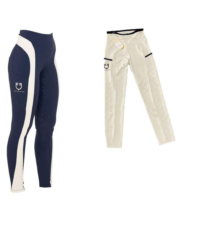 LEGGINGS EQUESTRO CON DECORAZIONI PERFORATE