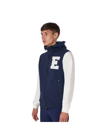 FELPA UOMO EQUESTRO CON CAPPUCCIO IN COTONE FELPATO
