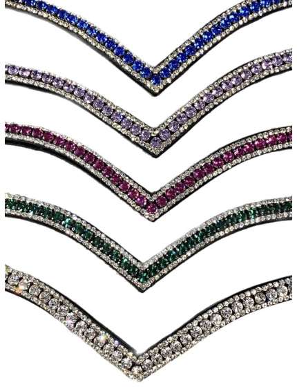 FRONTALINO WINNER SARTORE A V CON BRILLANTINI LUMINOSI