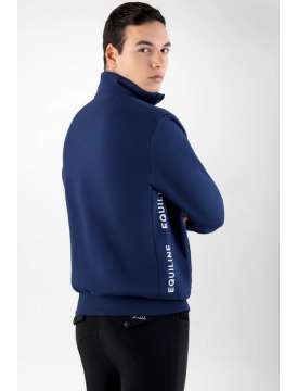 FELPA UOMO EQUILINE FULL ZIP NAVY PEONY-30854