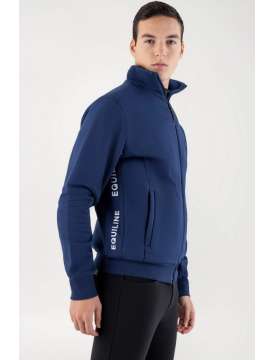 FELPA UOMO EQUILINE FULL ZIP NAVY PEONY-30856