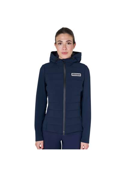 PIUMINO DONNA EQUESTRO IN TESSUTO TECNICO CON CAPPUCCIO REGOLABILE