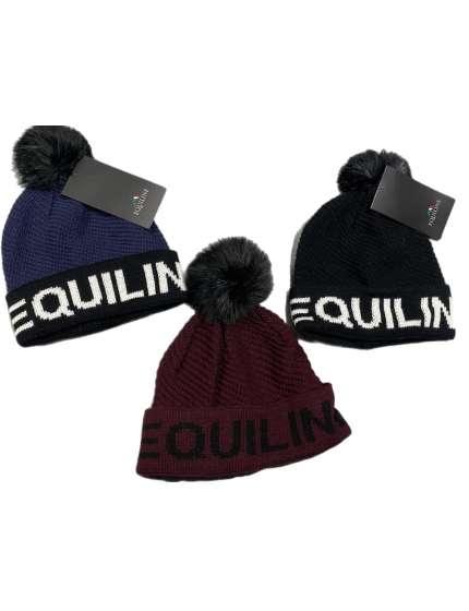 BERRETTO EQUILINE INVERNALE CON PON-PON