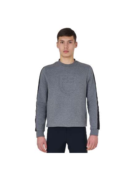 FELPA UOMO EQUESTRO CON LOGO CENTRALE