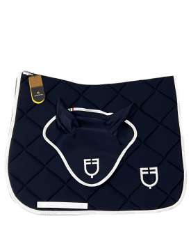 SOTTOSELLA DRESSAGE EQUESTRO BLU CON CUFFIA-30973
