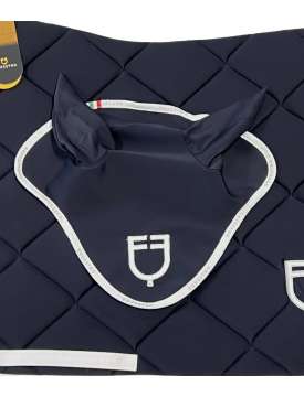 SOTTOSELLA DRESSAGE EQUESTRO BLU CON CUFFIA-30974