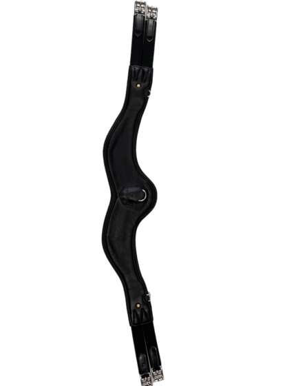 SOTTOPANCIA DA SALTO EQUESTRO SAGOMATO IN PELLE E NEOPRENE TRAFORATO