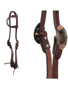 TESTIERA WESTERN POOL'S MONO-ORECCHIO CON FIBBIE TEDESCHE-31013