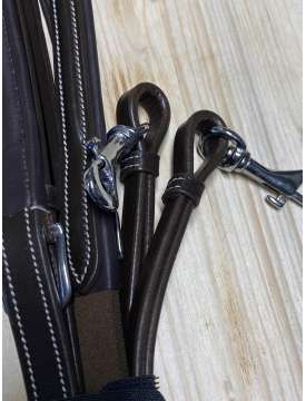 PETTORALE IN CUOIO FIBBIE INOX-31047