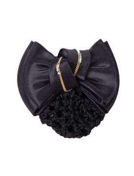 FIOCCO PER CAPELLI QHP LUXURY CON STRASS E RETINA-31059