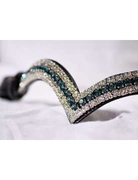FRONTALINO A V CON CRISTALLI TVDM EQUESTRIAN-31099