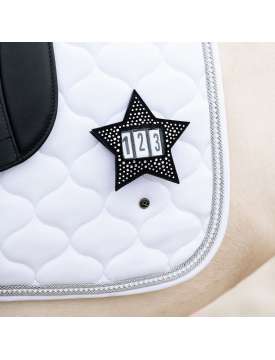 PORTA NUMERO DA GARA STELLA CON BRILLANTINI-31176