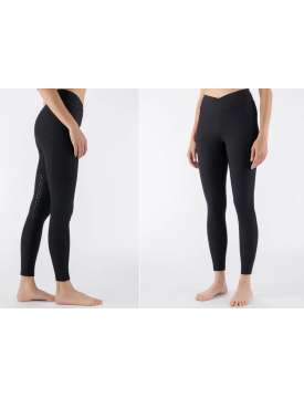 LEGGINGS EQUILINE DONNA GALAKH KNEE GRIP CON DETTAGLI STRASS-31221