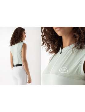 MAGLIA TANK EQUILINE DONNA SURF GREEN SENZA MANICHE-31229