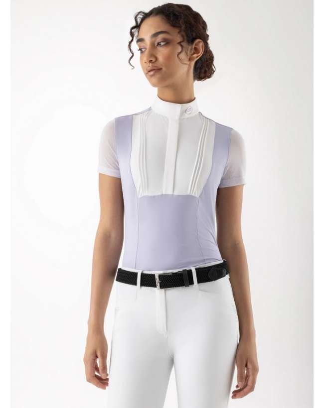 POLO DA GARA EQUILINE DONNA GLIO MANICA CORTA CON STRASS