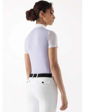 POLO DA GARA EQUILINE DONNA GLIO MANICA CORTA CON STRASS-31252