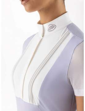 POLO DA GARA EQUILINE DONNA GLIO MANICA CORTA CON STRASS-31253