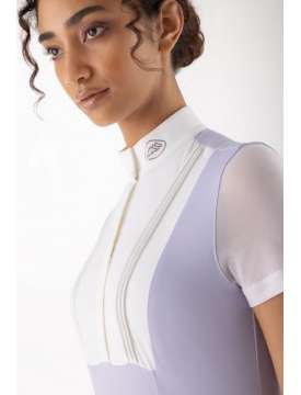 POLO DA GARA EQUILINE DONNA GLIO MANICA CORTA CON STRASS-31254