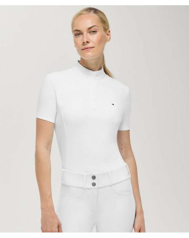 POLO GARA DONNA TOMMY HILFIGER SELMA ZIP A SCOMPARSA