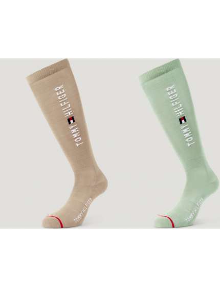 CALZE EQUITAZIONE TOMMY HILFIGER EQUESTRIAN RIDING SOCKS BEIGE / MENTA