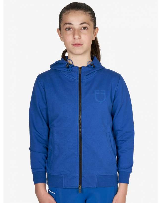 FELPA UNISEX BAMBINO EQUESTRO IN COTONE CON CAPPUCCIO
