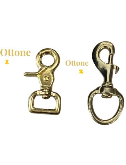 MOSCHETTONI IN OTTONE LUCIDO