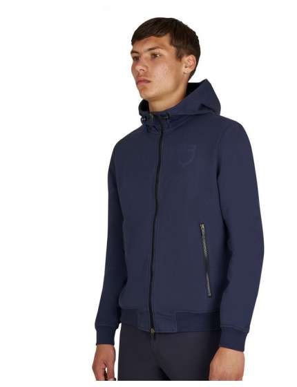 FELPA UOMO EQUESTRO IN COTONE GARZATO CON CAPPUCCIO