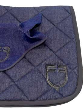 COMPLETO EQUESTRO SOTTOSELLA E CUFFIA JEANS-31403