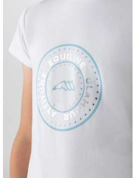 T-SHIRT EQUILINE BAMBINA CON STAMPA E BRILLANTINI-31421