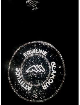 T-SHIRT EQUILINE DONNA COTONE ELASTICIZZATO E BRILLANTINI-31429