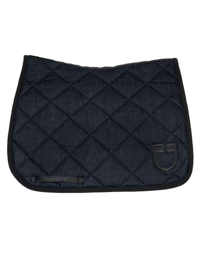 SOTTOSELLA DA DRESSAGE EQUESTRO TESSUTO DENIM
