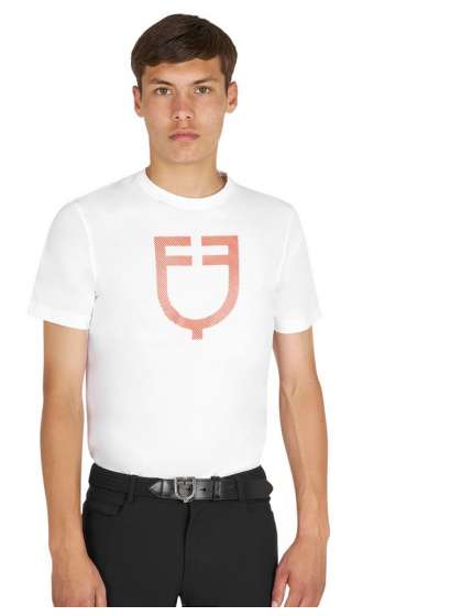 T-SHIRT EQUESTRO UOMO BASIC CON LOGO GLOSSY