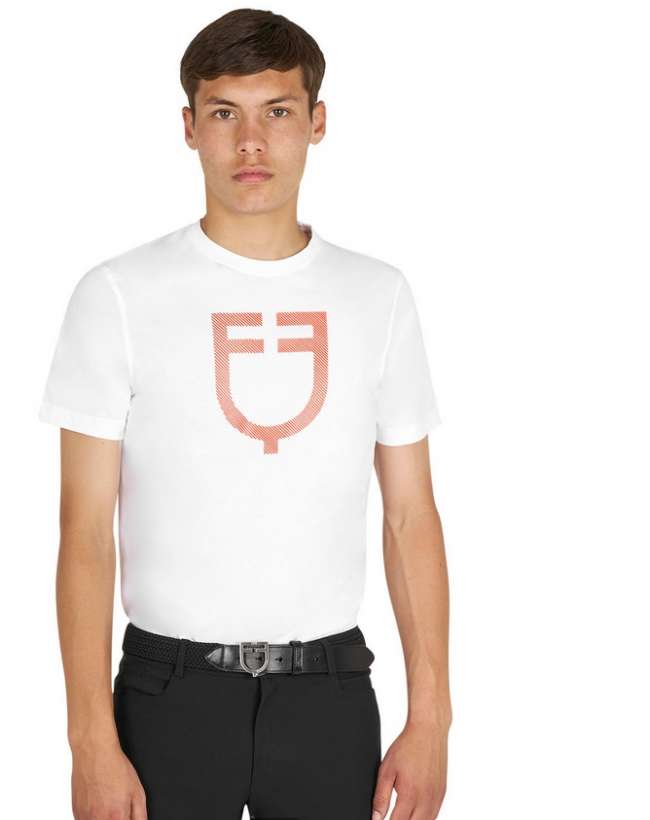 T-SHIRT EQUESTRO UOMO BASIC CON LOGO GLOSSY