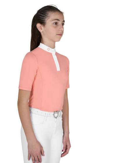 POLO EQUESTRO CONCORSO BAMBINA CON BOTTONI