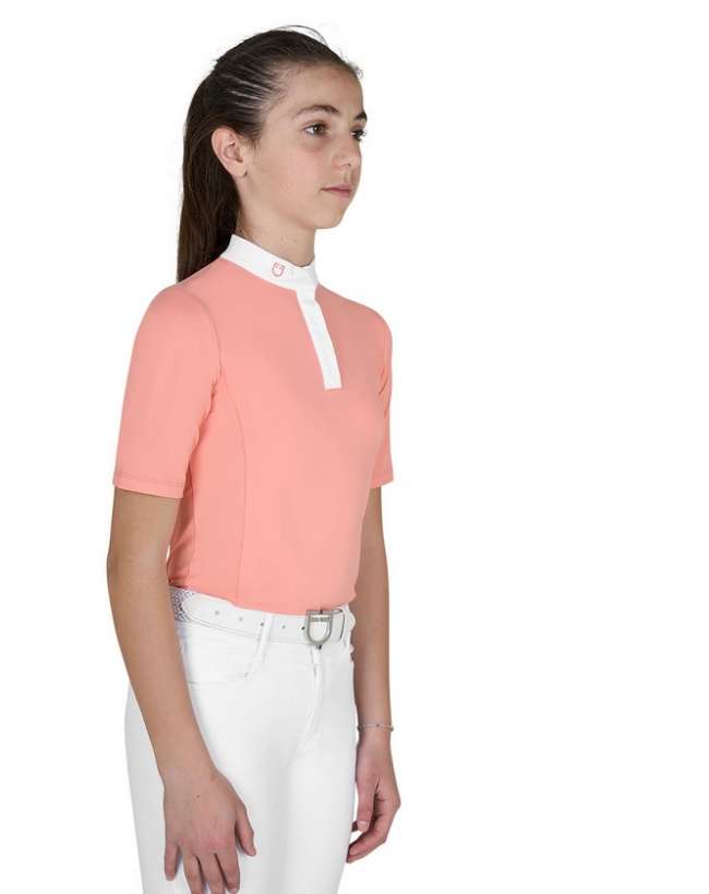 POLO EQUESTRO CONCORSO BAMBINA CON BOTTONI