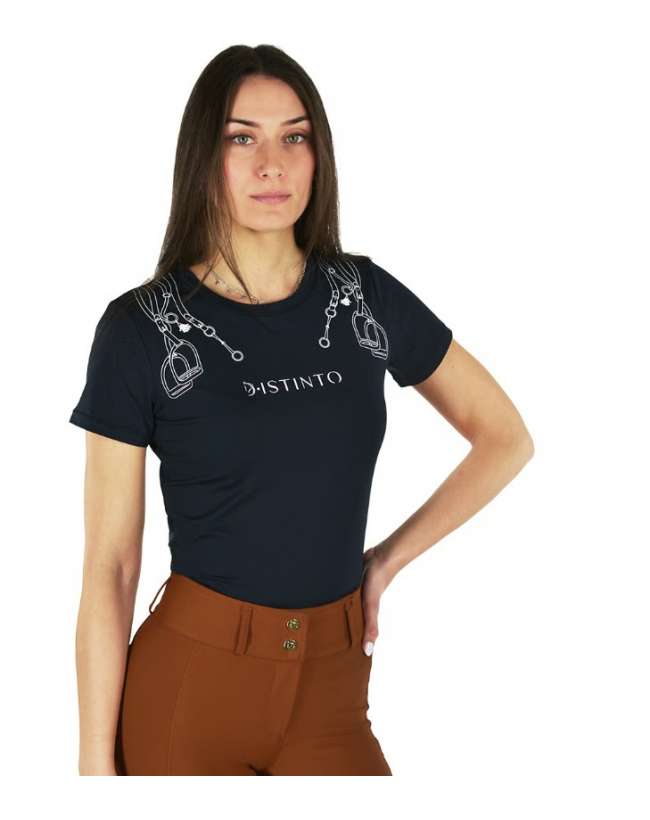 T-SHIRT DISTINTO DONNA FIBBIE LADY IN FIBRA NATURALE