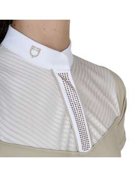 POLO CONCORSO EQUESTRO BAMBINA INSERTI SIMIL SETA-31689