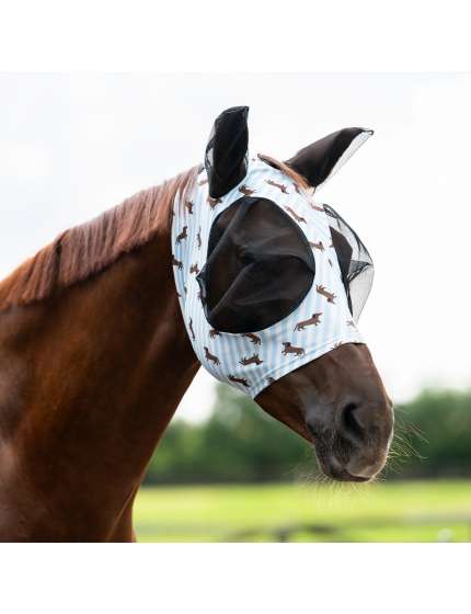 MASCHERA ANTIMOSCHE LICRA ZEBRA E BASSOTTI