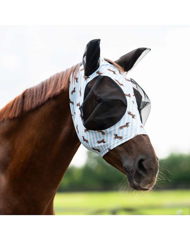 MASCHERA ANTIMOSCHE LICRA ZEBRA E BASSOTTI