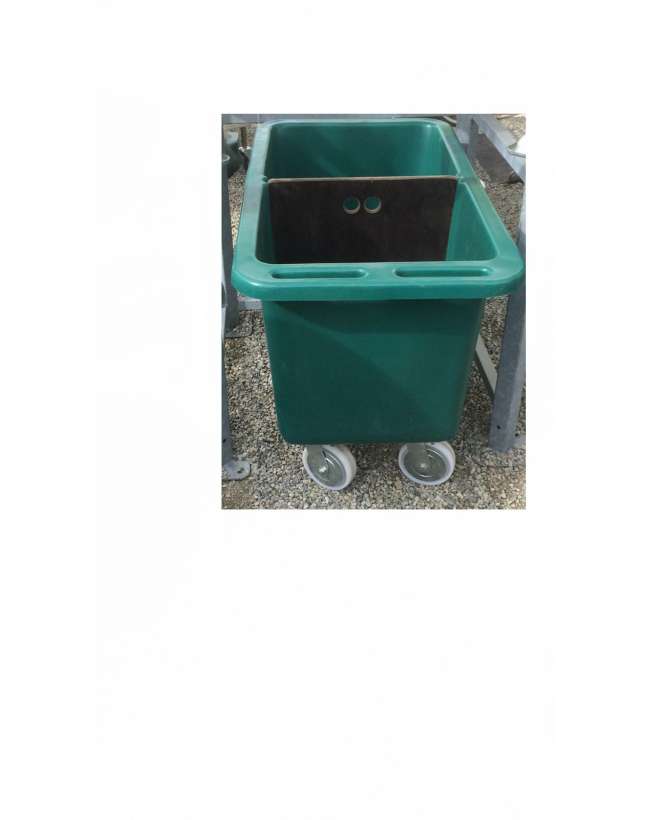 CONTENITORE PORTA MANGIME CON RUOTE