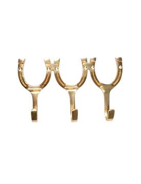 PORTATESTIERE A TRE IN OTTONE-4329