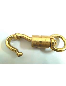 MOSCHETTONE IN OTTONE PESANTE CON BUSSOLA DI SICUREZZA-4343